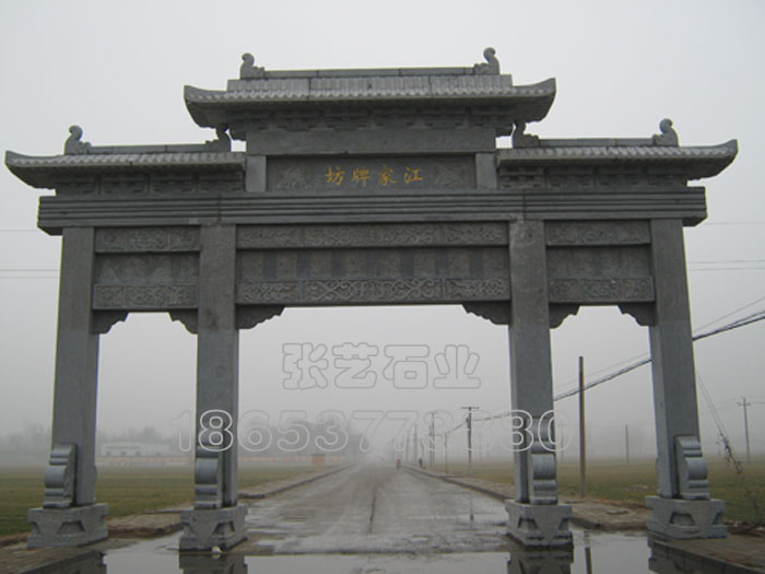 石雕牌坊獨(dú)具特色的建筑藝術(shù) 