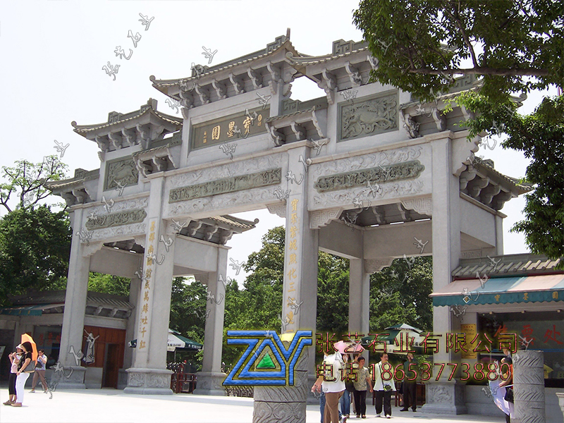 景區(qū)石牌樓石大門(mén)-石牌坊