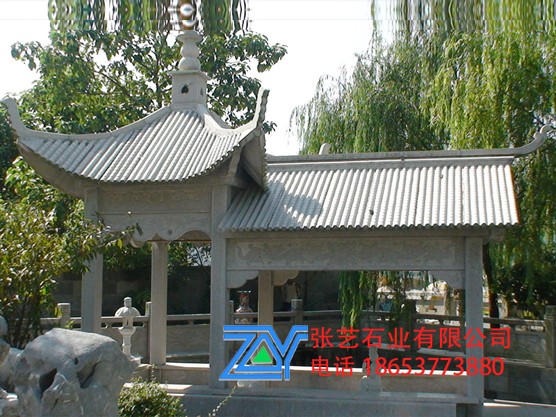 石亭子，石頭長廊