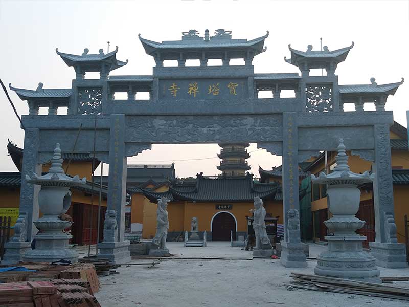 寺廟山門石牌坊